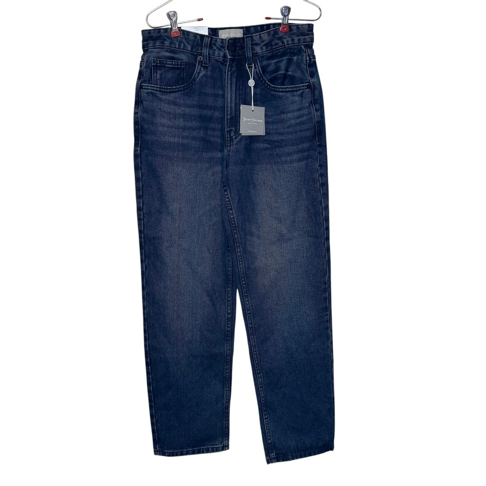 Hickey Freeman Womens Jeans‎ Straight Fit Midnight Blue Denim Cotton 28X30 NWT